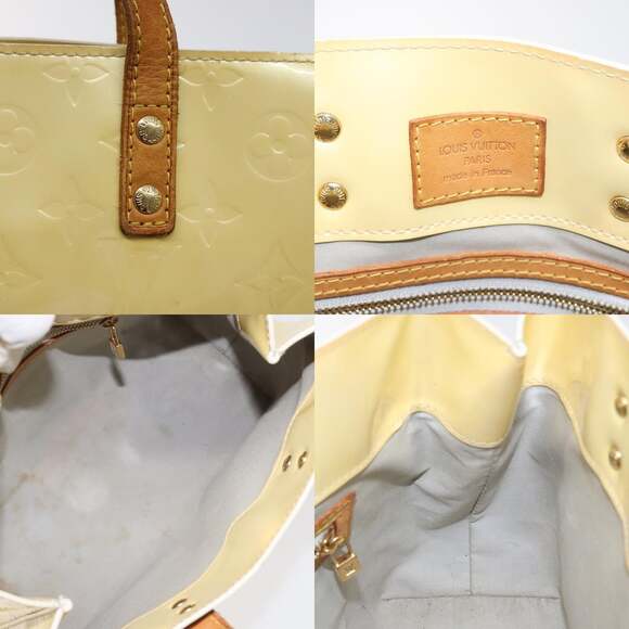 LOUIS VUITTON Monogram Vernis Reade PM Hand Bag Perle M91336 - Picture 11 of 12